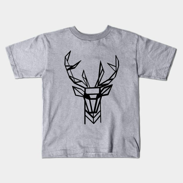 deer Kids T-Shirt by ribokha